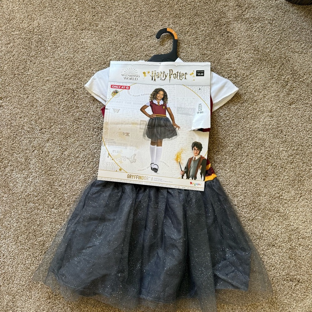 Kids Gryffindor Costume with Black Tulle Skirt